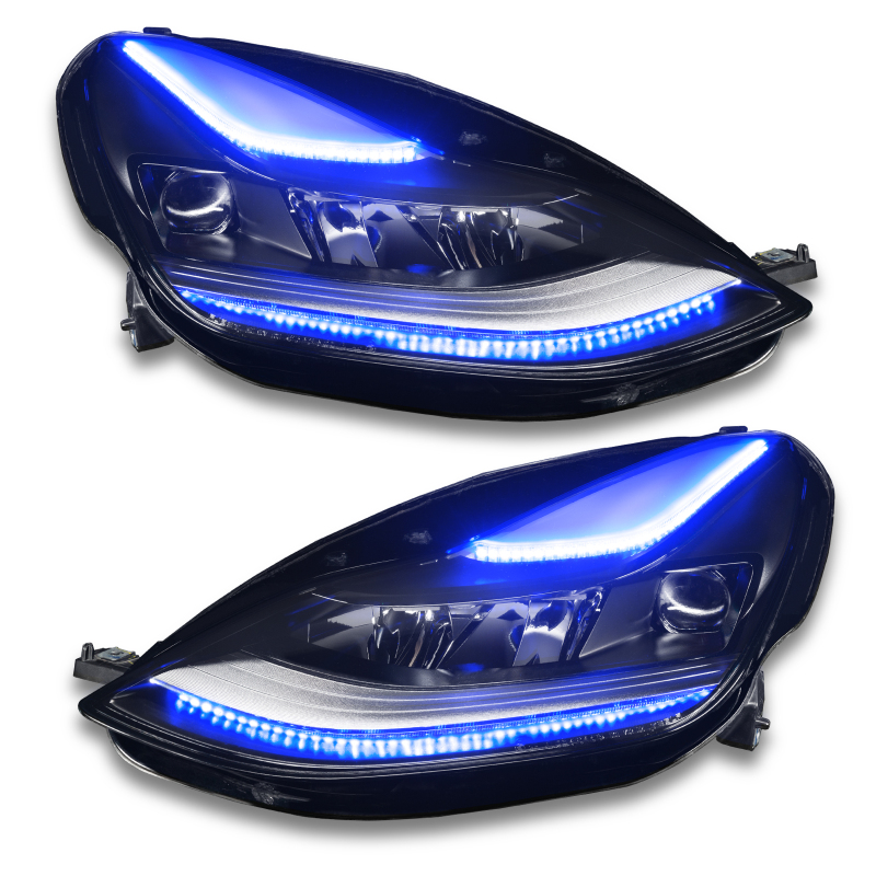 Tesla Model 3 Headlight DRL Upgrade Kit - ORACLE Lighting - Dynamic ColorSHIFT - Dynamic ColorSHIFT - `21-`27